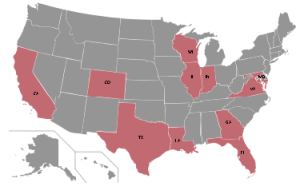 Locations map